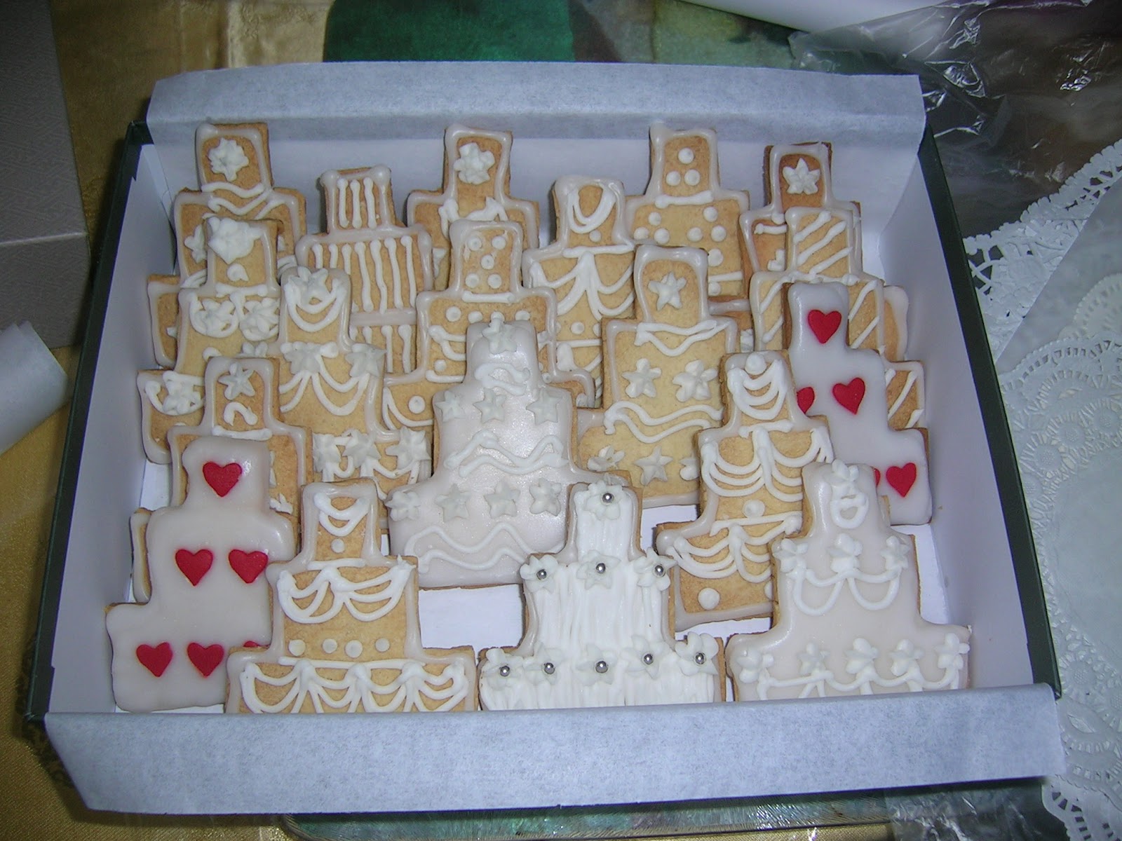 Designer Cookie3-Tier Wedding Cake, packed as gift box