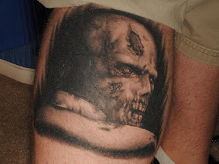 Tatuagem de Zumbi do Resident Evil 1