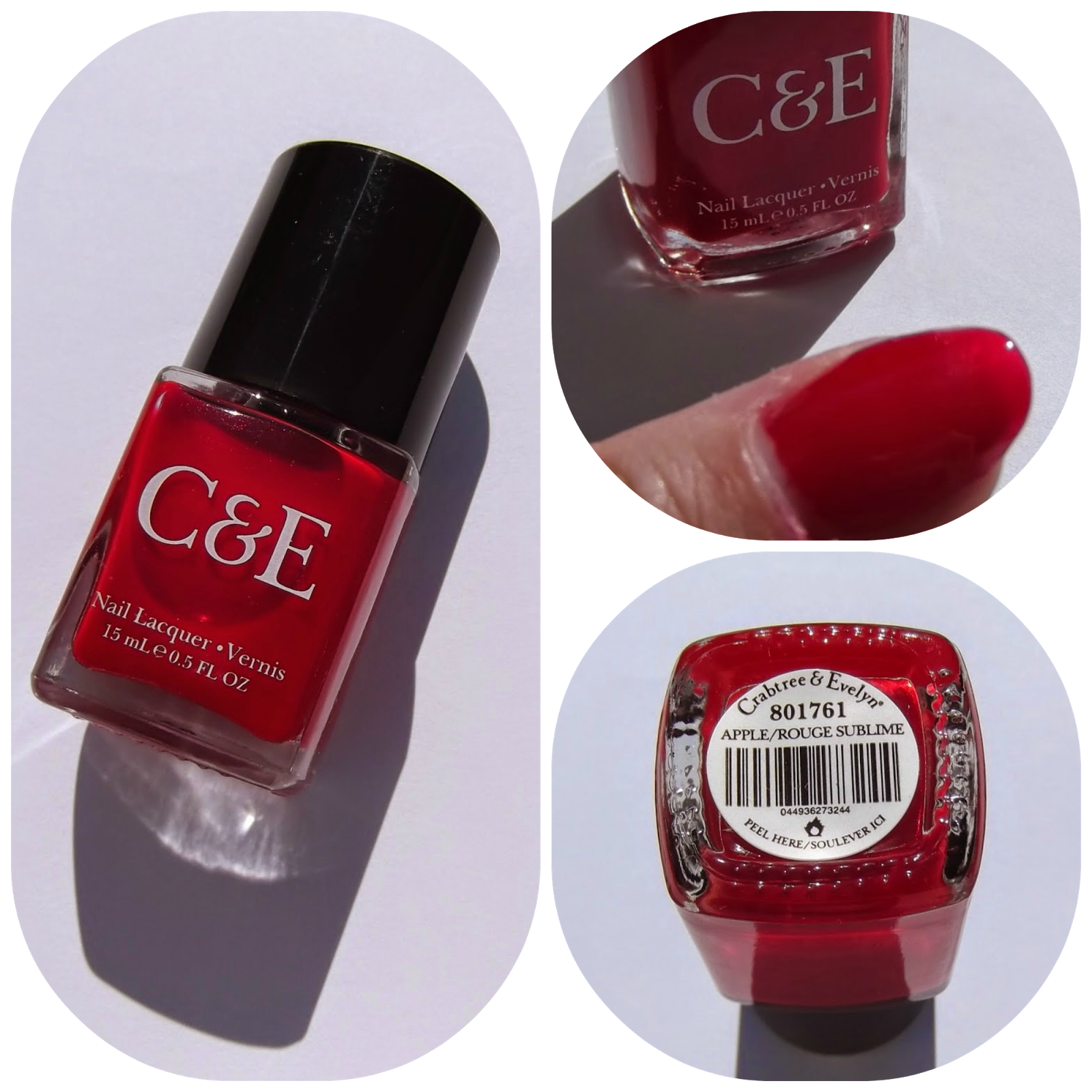 Crabtree & Evelyn Nail Varnish in 'Apple/Rouge Sublime'