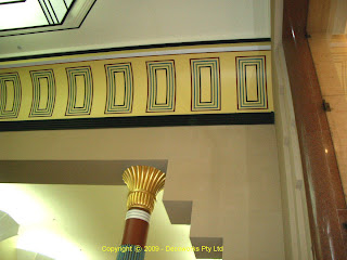 MLC foyer cornice detail