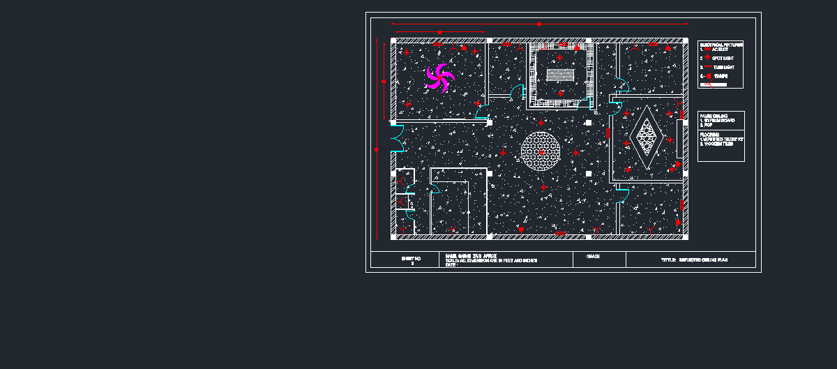 Sarah S Management Portal Office Elevation False Ceiling Plan