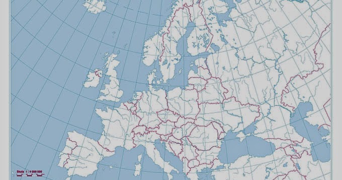 Geografia: Mapa konturowa Eurpy