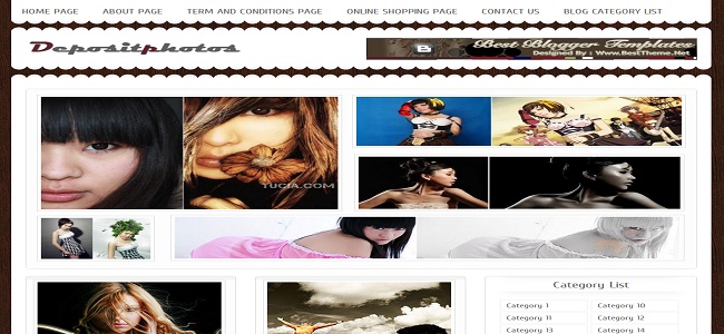 Depositphotos Blogger Template
