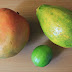 Pomarańczowy szejk z mango i papają
