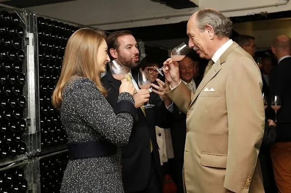 Prince Guillaume, Hereditary Grand Duke of Luxembourg and Stephanie, Hereditary Grand Duchess of Luxembourg visited the Bernard-Massard winery in Grevenmacher