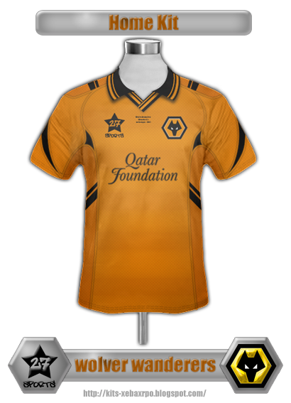 Kits by xebax Wolverhampton+Wanderers+Home