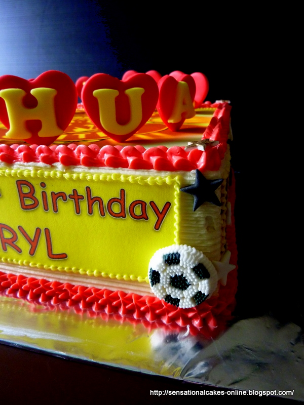 Cakes2Share Singapore Manchester United Cake Football
