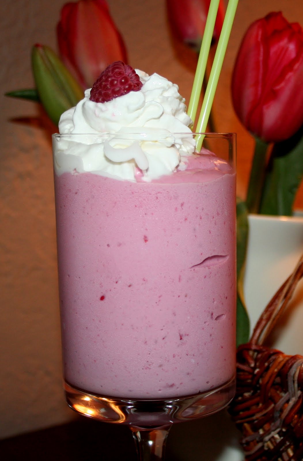 Cheers to Happy Raspberry Milkshake...