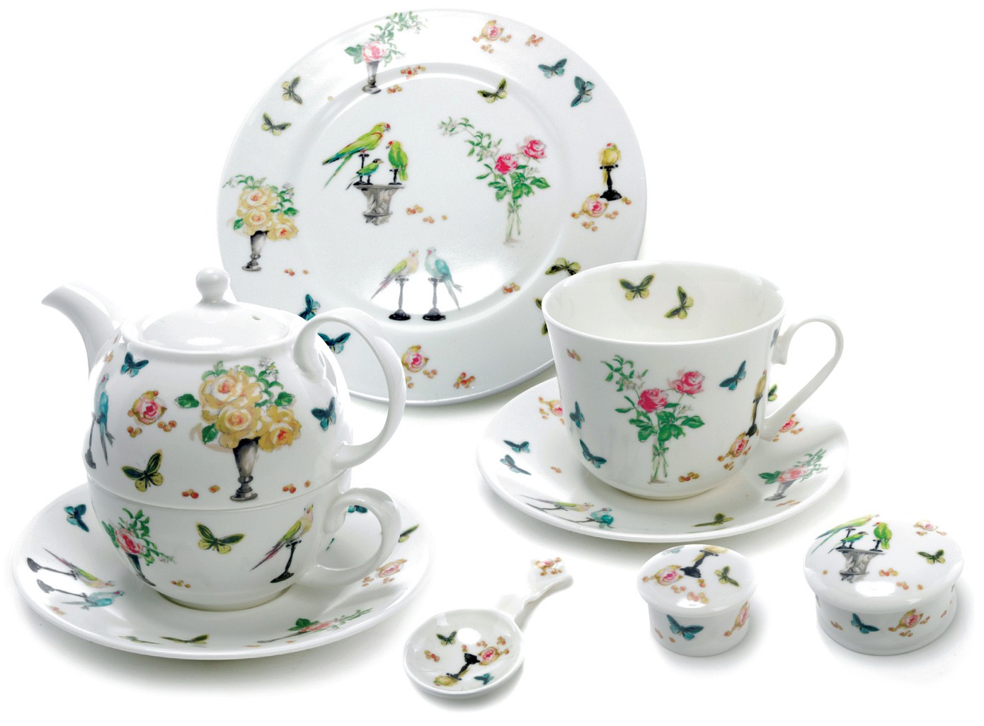 Kiwi's Angels PERROQUET Fabric by Nina Campbell