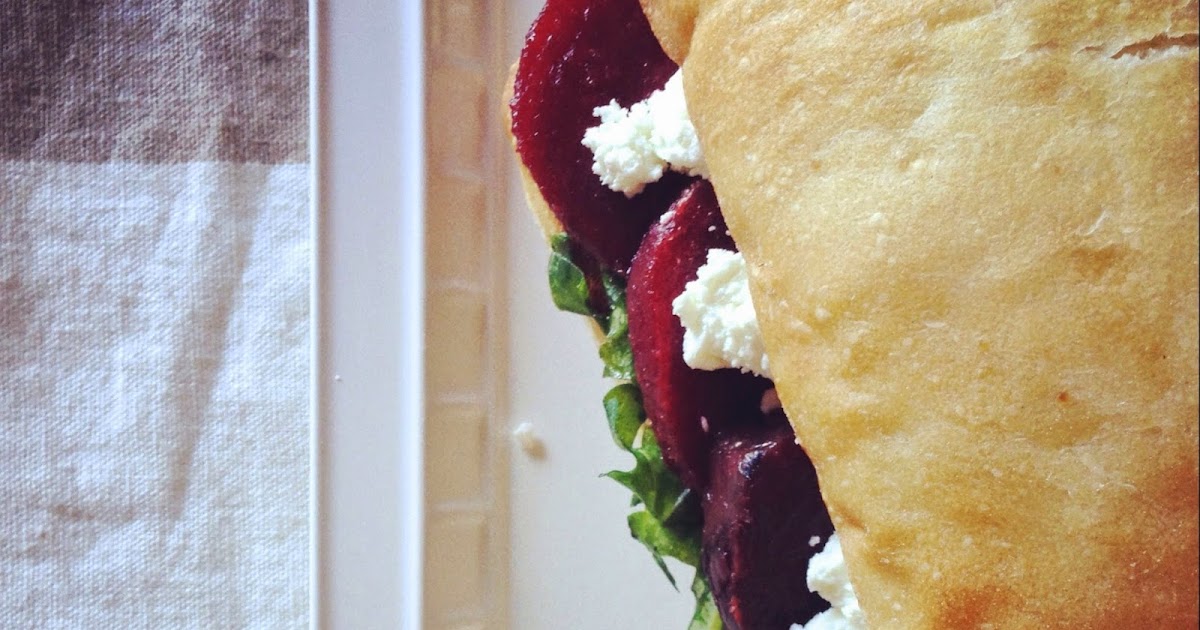 Roasted Beet, Arugula & Goat Cheese Sandwich
