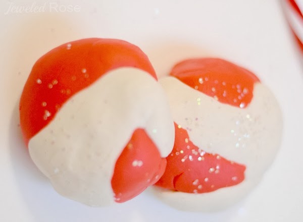 No Cook Candy cane play dough