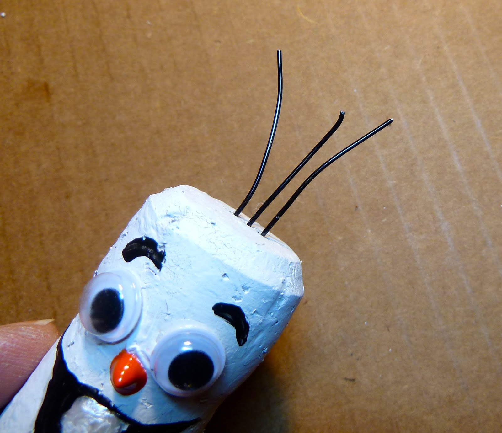 Make it easy crafts Frozen Ollie the snowman ornament tutorial