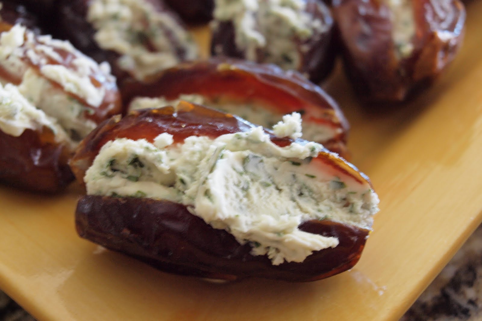 Zen Kitchen CheeseStuffed Dates with Prosciutto