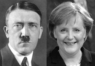 Adolf Hitler e Angela Merkel Adolf Hitler e Angela Merkel; Adolf Hitler; Angela Merkel