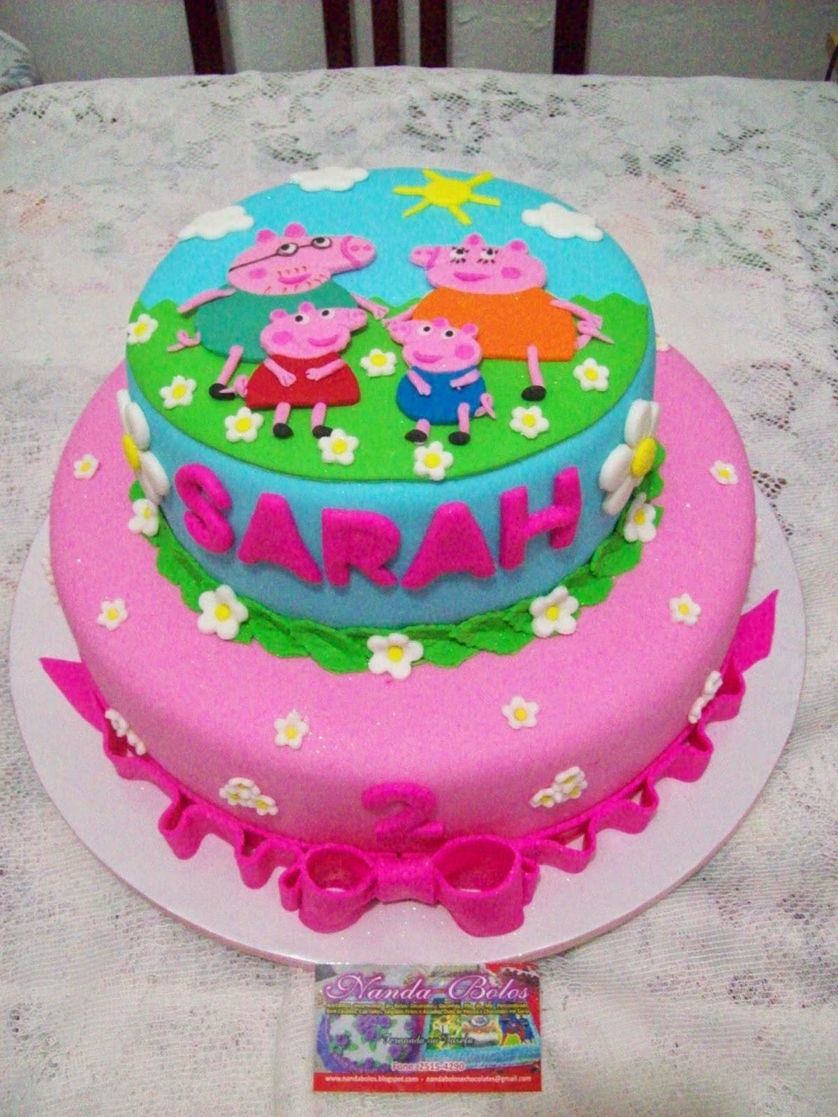 Nanda Bolos BOLO DECORADO TEMA PEPPA PIG