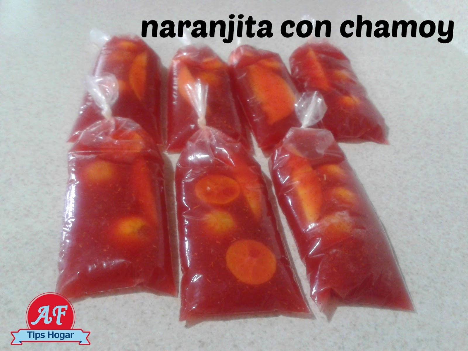 helados de naranjita con chamoy