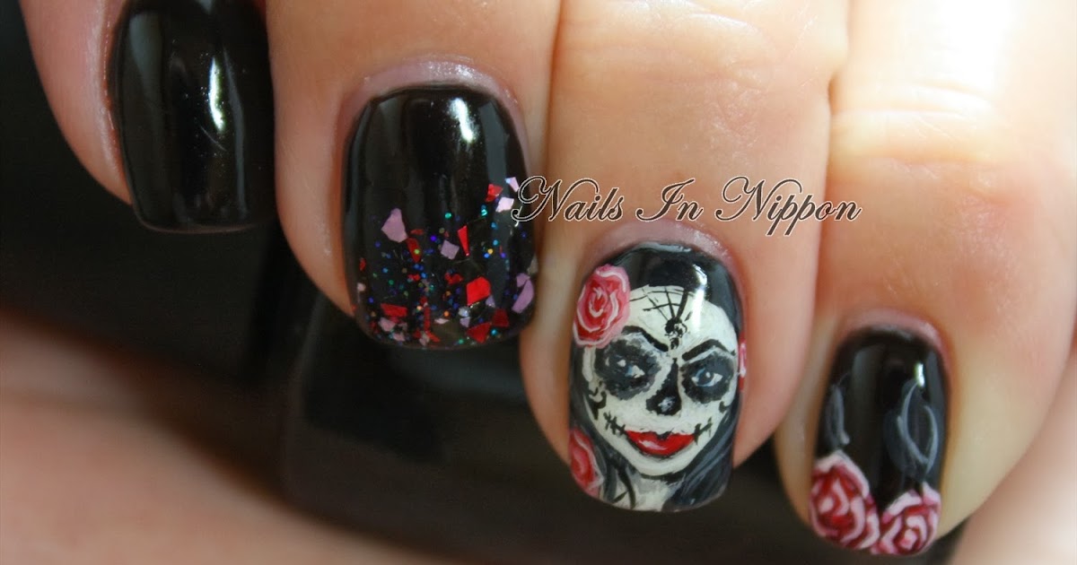Nails In Nippon: Halloween Sugar Skull Girl