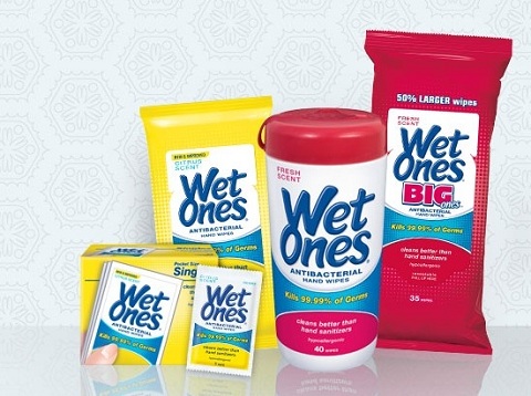 Wet Ones hand wipes