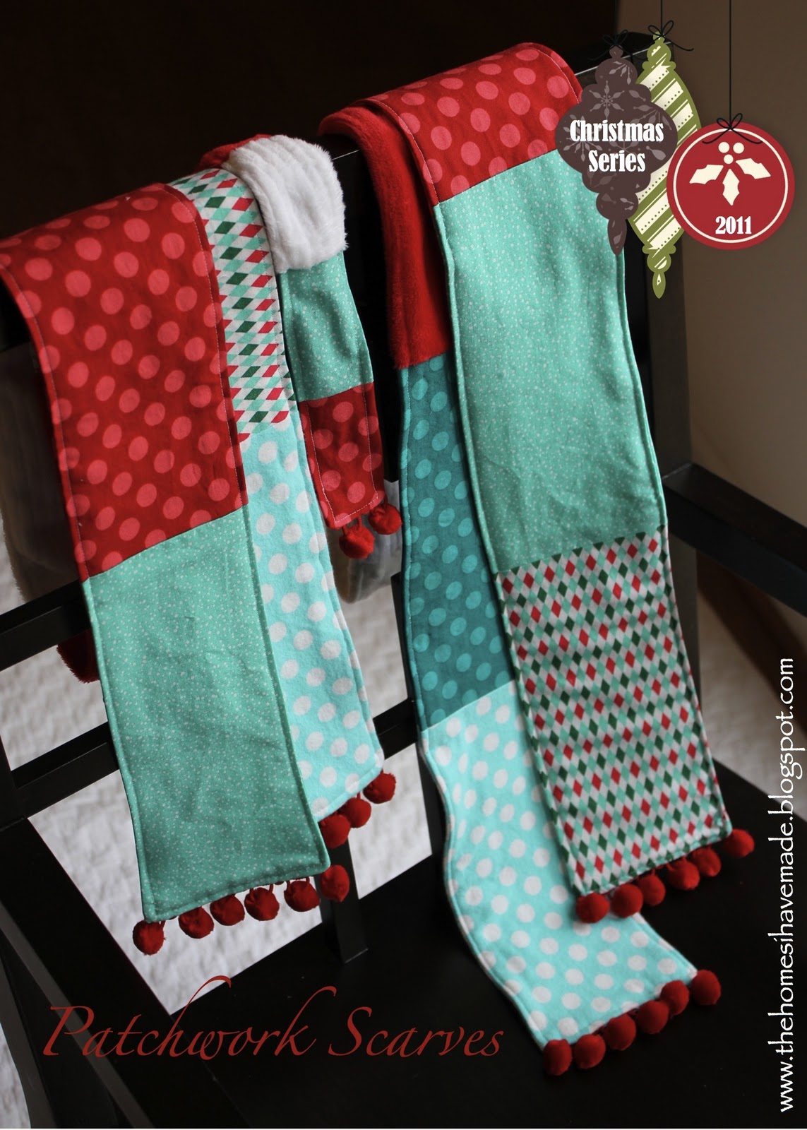 Homemade Christmas Patchwork Scarves The Homes I Have Made