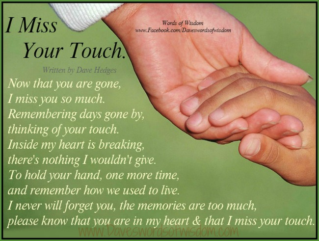 I Miss Your Touch Quotes. QuotesGram