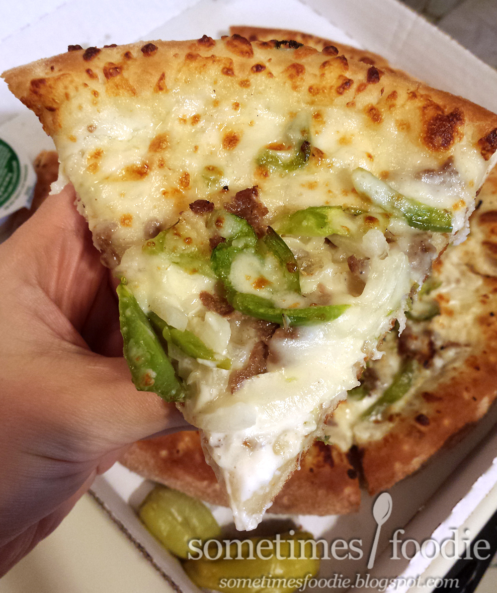 Sometimes Foodie Philly Cheesesteak Pizza Papa John's