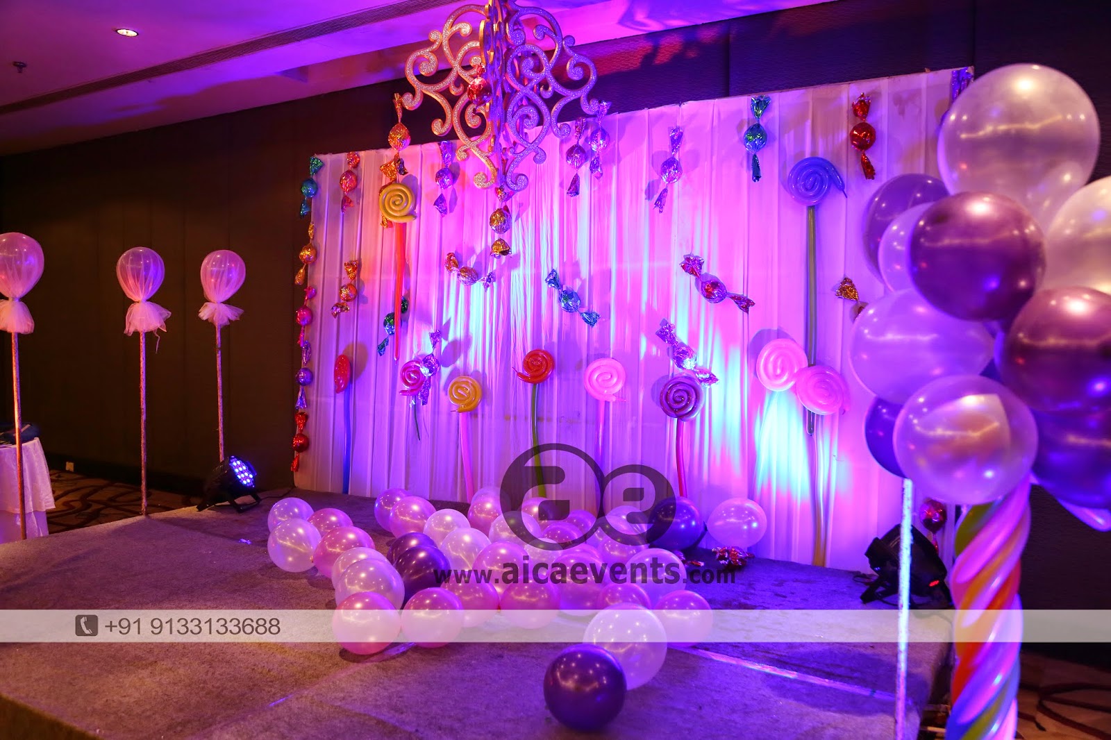 Aicaevents Candy Crush Theme Birthday Party