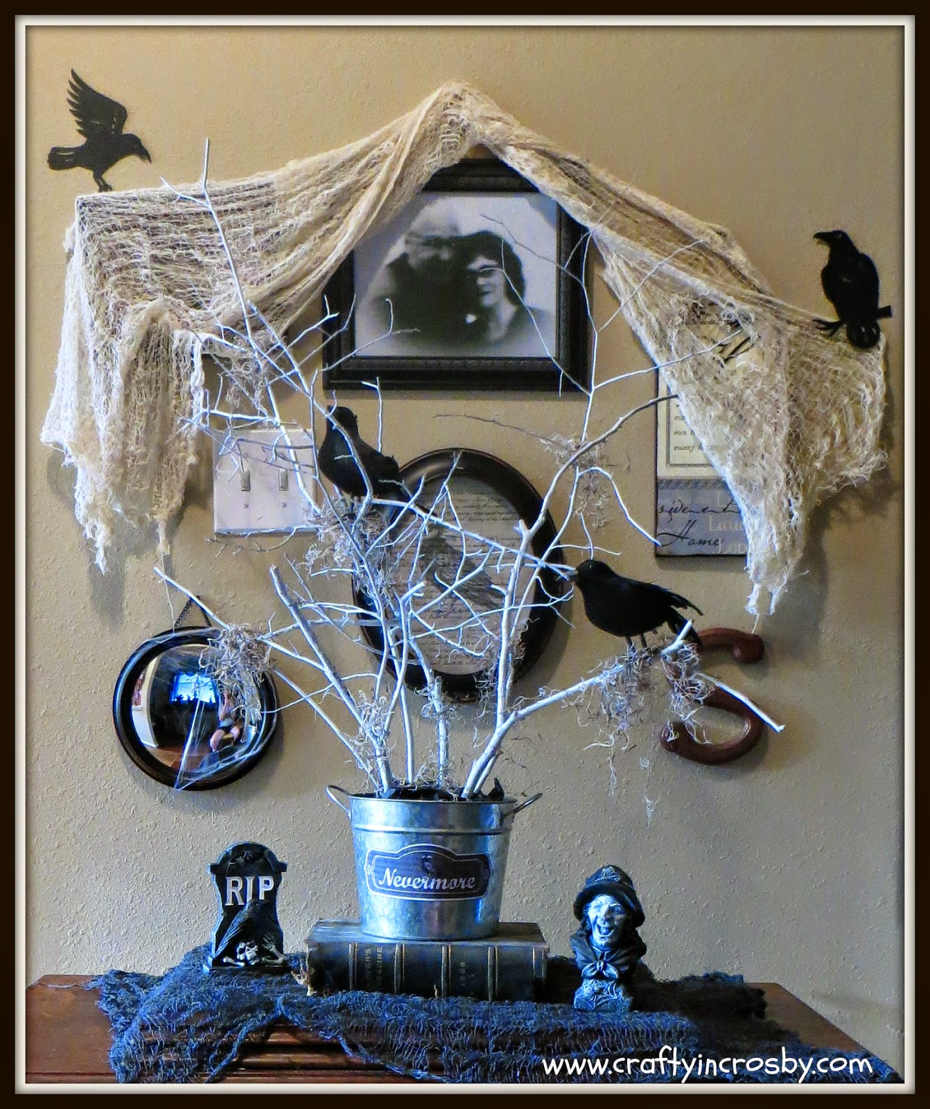 Edgar Allen Poe, The Raven, Halloween Printable, spooky, Easy Halloween DIY, Nevermore Quoth the Raven