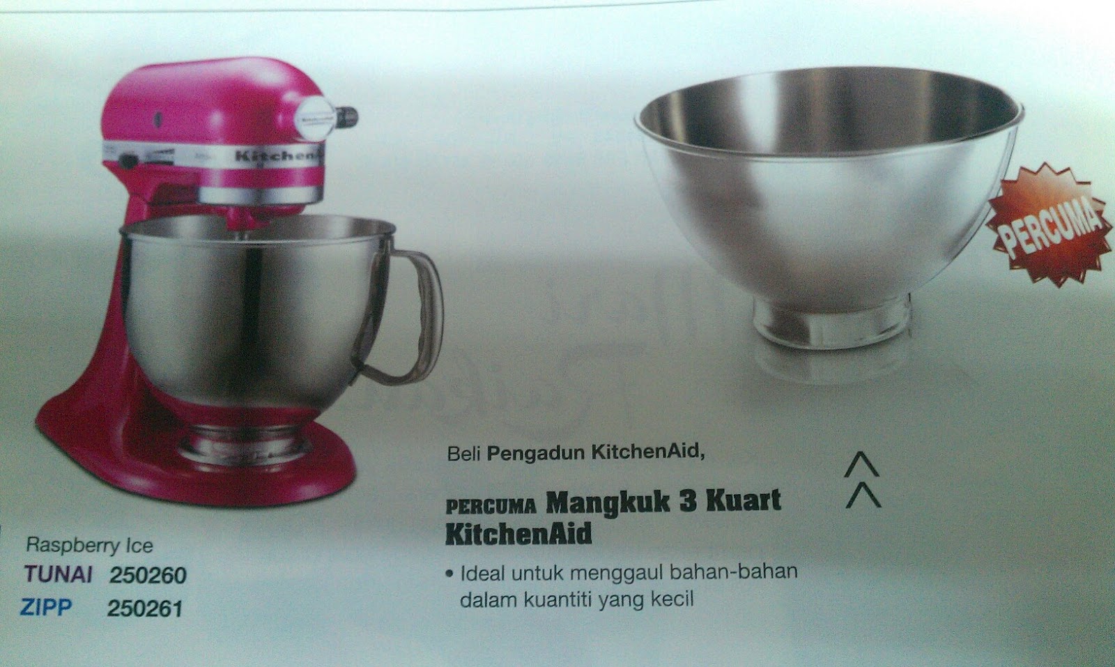 SYOKNYER BELAJAR MASAK2 PROMOSI MIXER KITCHENAID dr AMWAY