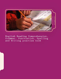 English Reading Comprehension, Grammar, Punctuation, Spelling and Writing practise book
