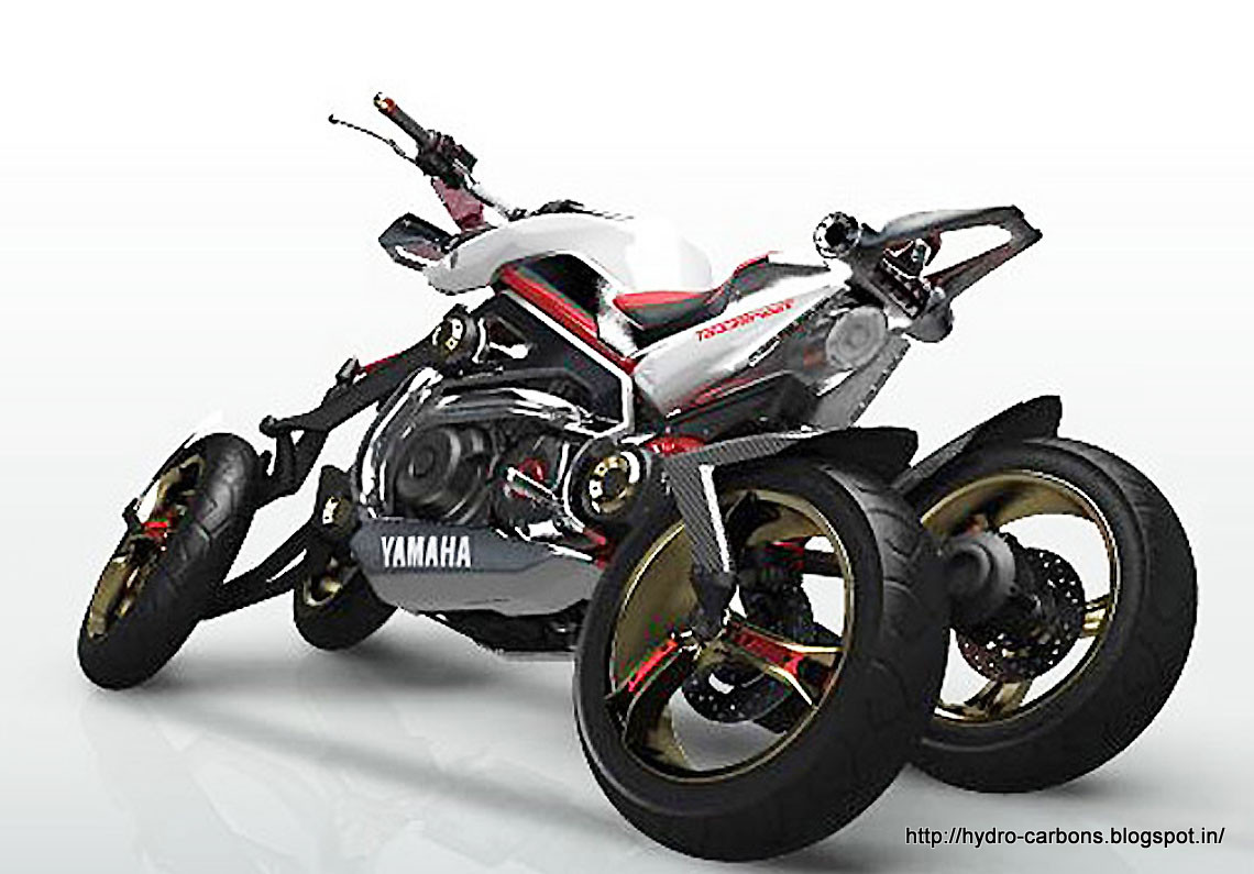 The Yamaha Tesseract  concept motorcycle  way2speed
