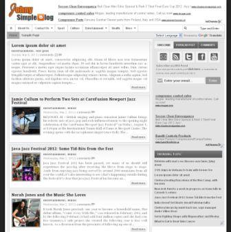 simple blog templates