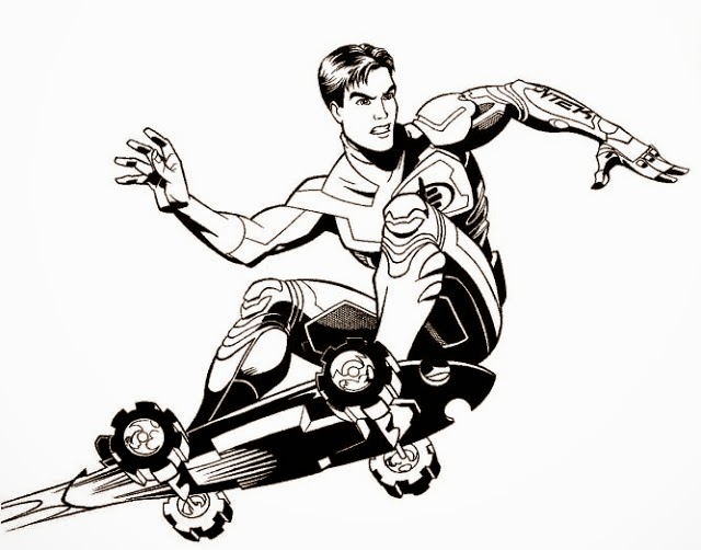 Desenhos do Max Steel para Colorir e Imprimir – Dibujos - imagens para colorir max steel