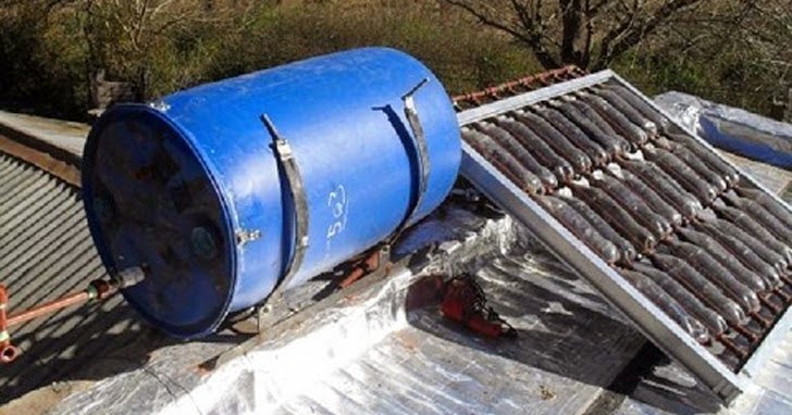 espeleo: calentador solar