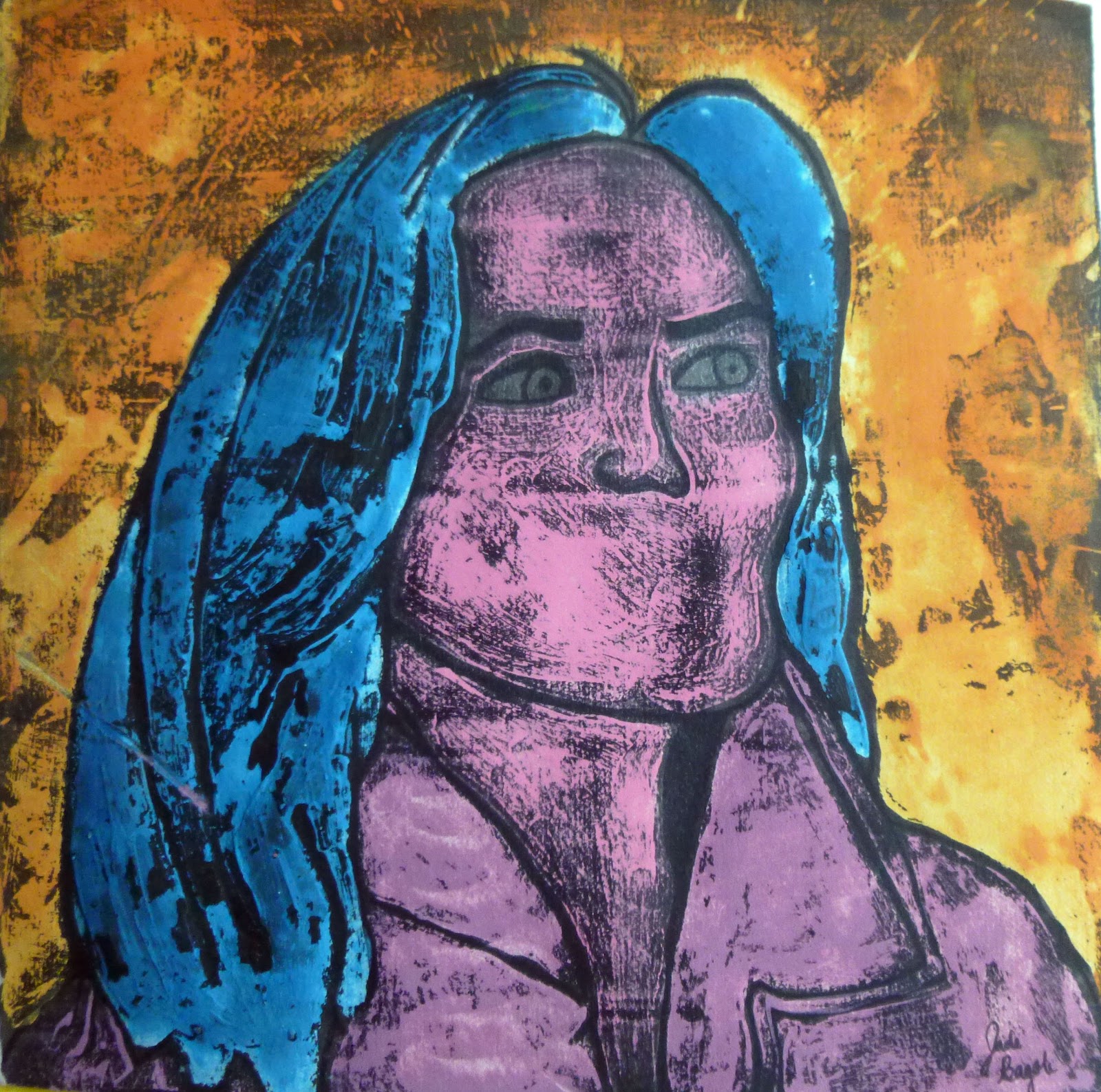 P. C. K. Art Room Tempera Resist with InkFauve Style