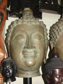 buddha head cambodian amulet thailand cambodia luck buddhist amulets thai good