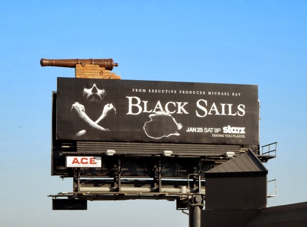 Black Sails cannonball hole billboard Black Sails cannonball hole billboard