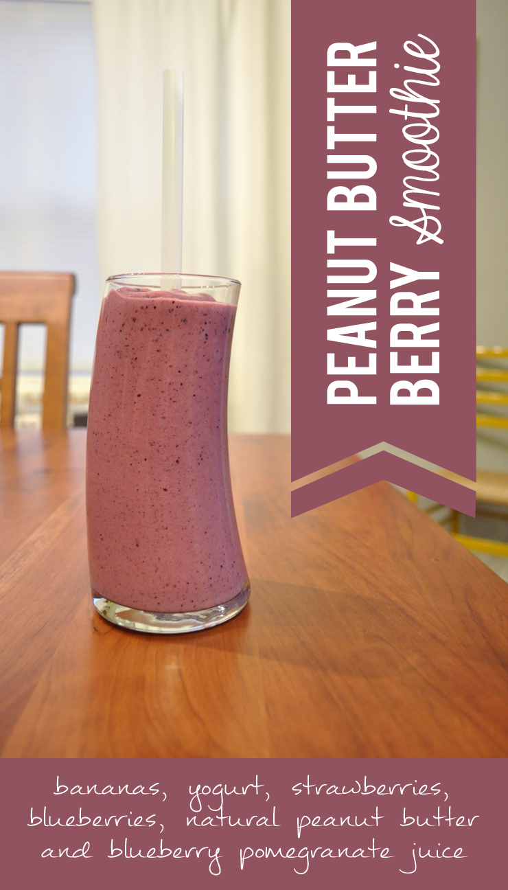 What's Up with The Buells PEANUT BUTTER & BERRY SMOOTHIE