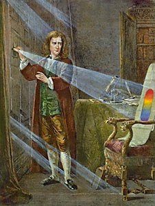 Isaac Newton e a experiência do espectro de cores em um prisma Isaac Newton e os estudos de óptica física