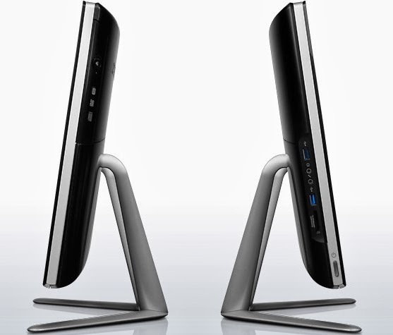 левая и правая сторона моноблока Lenovo IdeaCentre C540 Touch