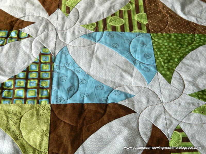 Buttercream and a Sewing Machine Winner's Bouquet Quilt