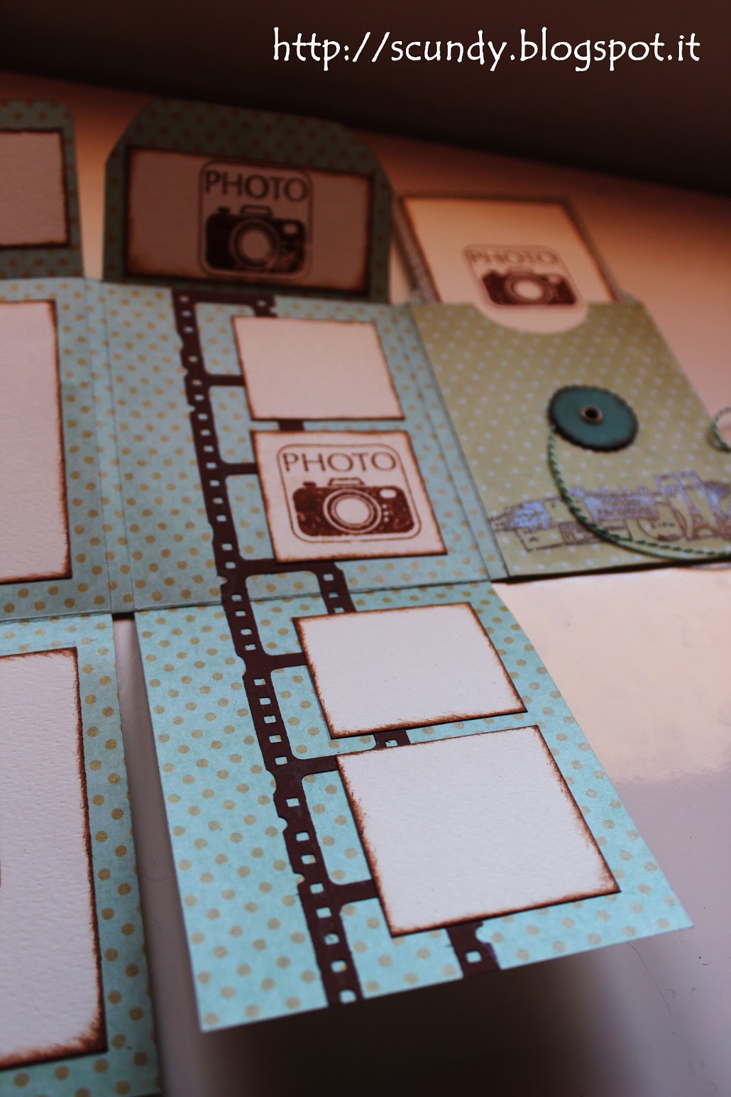 Scundy Scrap and Handmade Mini album Voyage