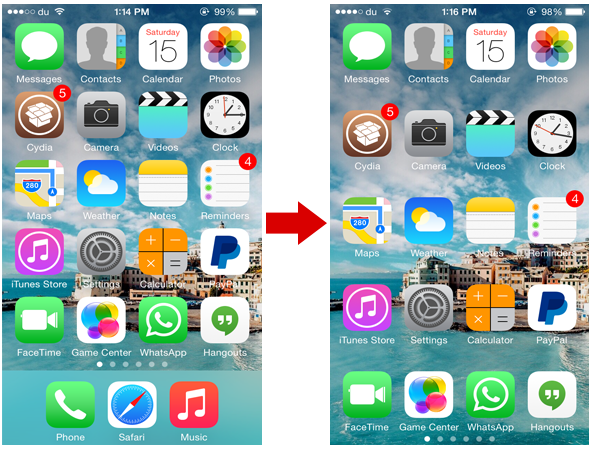 Abeo: Remove the dock on your iPhoneâ€™s Home screen