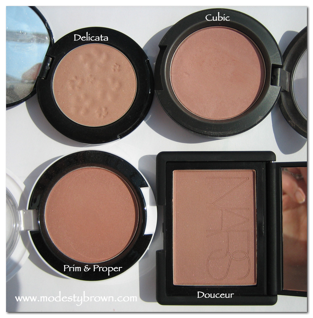 NARS Douceur: Swatches and Comparison.