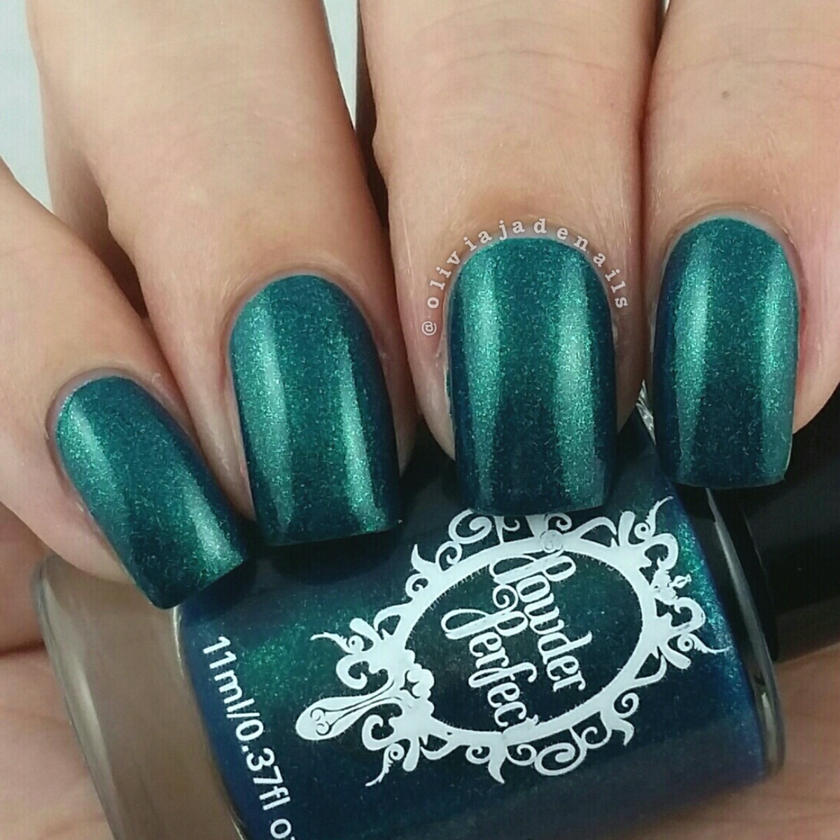 Powder Perfect Late At Night swatched by Olivia Jade Nails