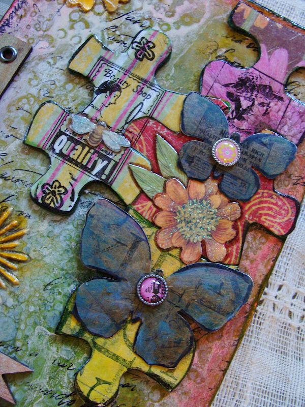 My Art Journal Making Use of My 'Scrap'book Paper