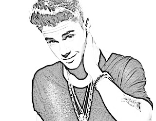 Imagenes de Justin Bieber para colorear