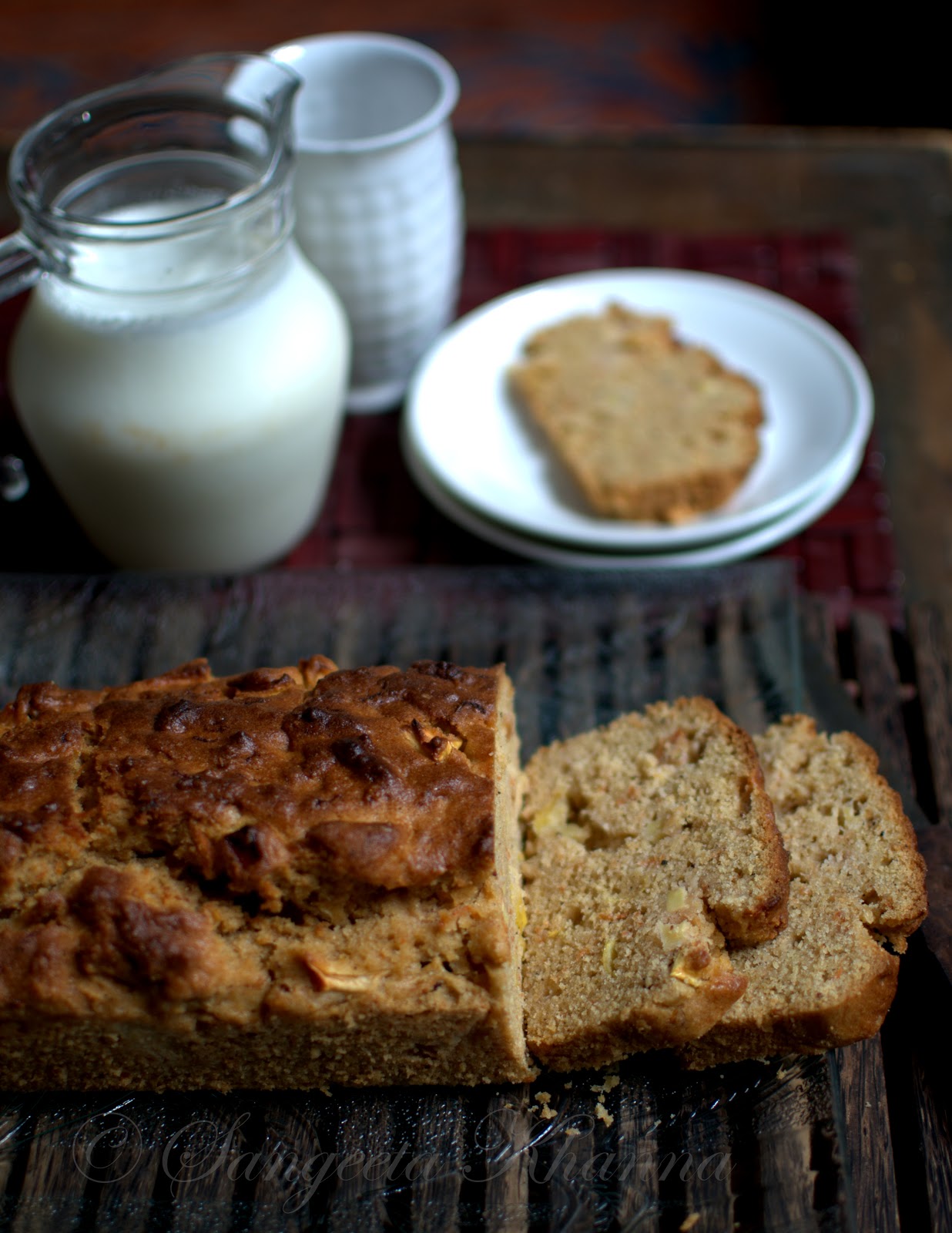 applegingerhoney spiced cake a whole wheat cake that is nutty