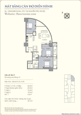 Căn góc 143m Royal City R6 Căn góc 143m Royal City R6