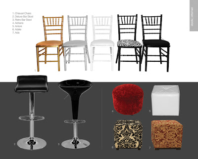 event rental items by da vincis