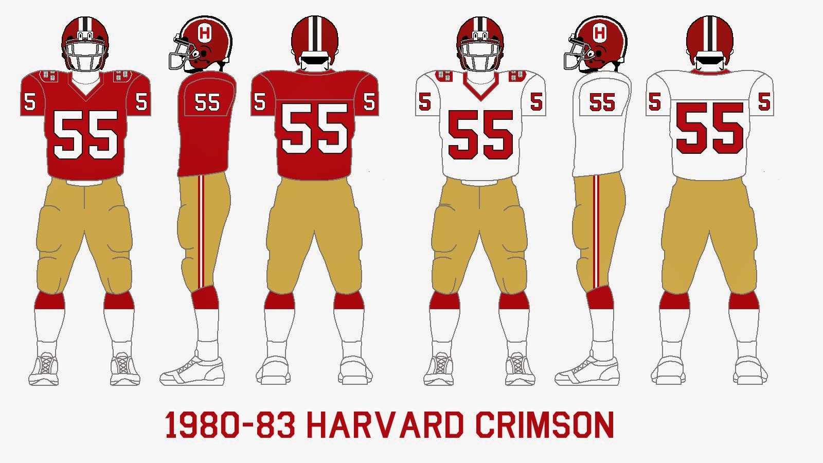Gridiron Garb Harvard Crimson (198083)